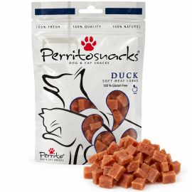 PERRITO duck cubes pīles kubiņi gardumi kaķiem un suņiem 50 ..