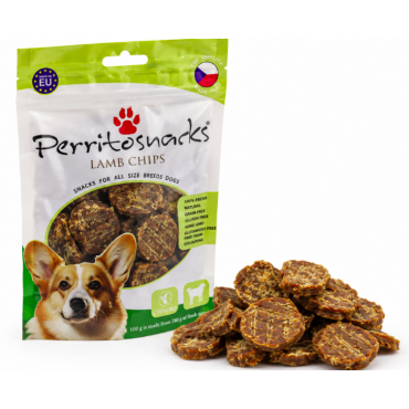 PERRITO lamb chips gardums čipsi ar jēra gaļu 100 g