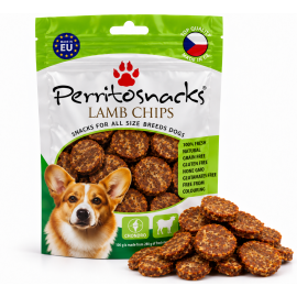PERRITO lamb chips gardums čipsi ar jēra gaļu 100 g