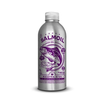 SALMOIL recipe 5 - Coat Beauty Complementary food for cats and dogs - laša eļļa ādas un spalvas veselībai kaķiem un suņiem 250 ml