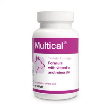Minerālu papildbarība suņiem Dolfos Multical vitamīnu un minerālvielu preparāts 90 tab