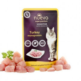 Konservi kaķiem nuevo Sensitive Turkey - monoproteīni ar tītaru 85 g Konservi kaķiem nuevo Sensitive Turkey - monoproteīni ar tītaru 85 g