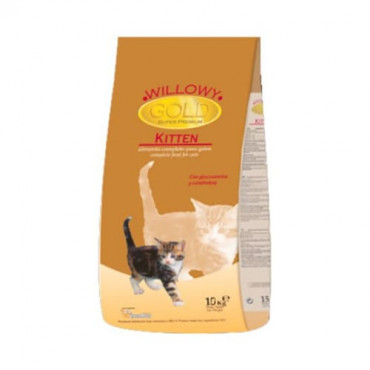 Sausā barība kaķēniem Willowy GOLD PREMIUM Kitten vistas gaļa, zivis, graudaugi 10 kg