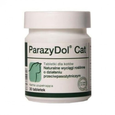 Minerālu papildbarība kaķiem Dolfos ParazyDol Cat dabiskā attārpošana 30 tab