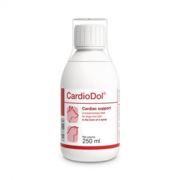 Papildbarība suņiem un kaķiem Dolfos CardioDol atbalsta sirds darbību 250 ml