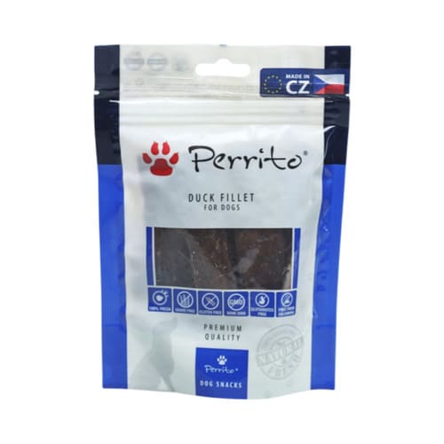 Gārdums suņiem PERRITOSNACKS Duck Fillet no pīles gaļas 100 gr. Gārdums suņiem PERRITOSNACKS Duck Fillet no pīles gaļas 100 gr.
