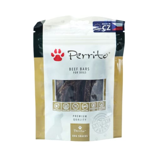 Gārdums suņiem PERRITOSNACKS Beef Bars ar liellopa gaļu  100 gr. Gārdums suņiem PERRITOSNACKS Beef Bars ar liellopa gaļu  100 gr.