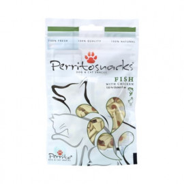 Gārdums suņiem un kaķiem PERRITOSNACKS  fish with chicken zivis ar vistas gaļu 50 gr