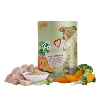 Konservi suņiem ALSA Nature Food Love Dog Adult Huhn mit Quinoa - vista ar kvinoju 300g