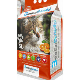 Cementējošās smiltis kaķu tualetei BENTYSANDY orange 5l Cementējošās smiltis kaķu tualetei BENTYSANDY orange 5l