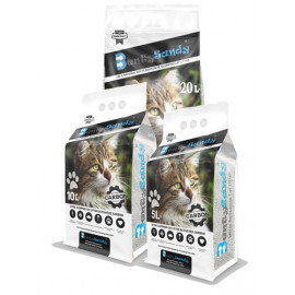 Cementējošās smiltis kaķu tualetei BENTYSANDY activated carb..