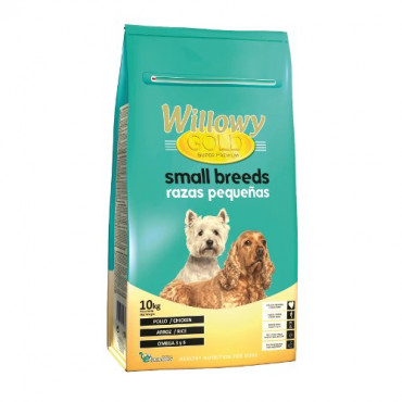 Sausā barība mazu šķirņu suņiem Willowy GOLD PREMIUM Small breeds ar vistu un rīsiem 10 kg