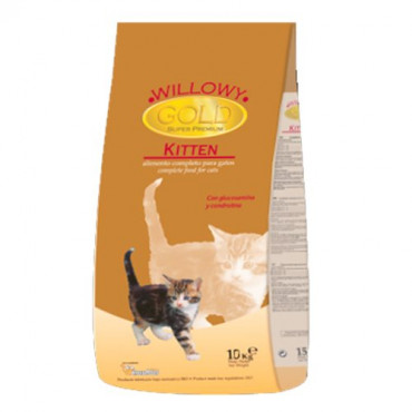 Sausā barība kaķēniem Willowy GOLD PREMIUM Kitten vistas gaļa, zivis, graudaugi 10 kg