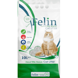 Cementējošās smiltis kaķu tualetei FELIN green apple 10l
