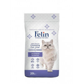 Cementējošās smiltis kaķu tualetei FELIN lavanda 20l