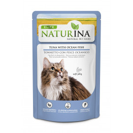 NATURINA ELITE - konservi kaķiem tuncis  ar okeāna zivīm želejā 70 g. NATURINA ELITE - konservi kaķiem tuncis  ar okeāna zivīm želejā 70 g.