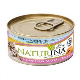 NATURINA ELITE - konservi kaķiem tuncis ar papaiju 70 g.