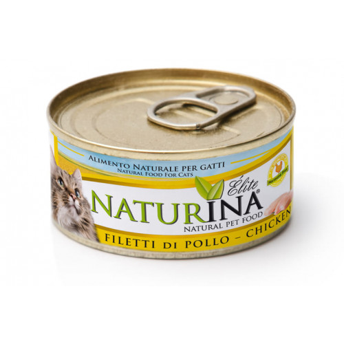 NATURINA ELITE -  konservi kaķiem ar vistas fileju 70g.