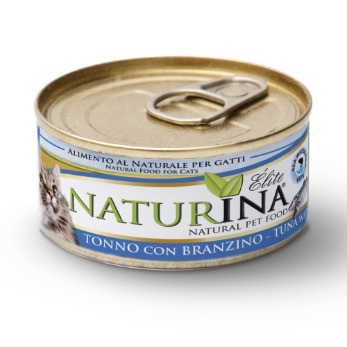 NATURINA ELITE - konservi kaķiem tuncis ar jūras asari 70 g.