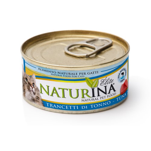 NATURINA ELITE - konservi kaķiem tuncis gabaliņos 70 g.